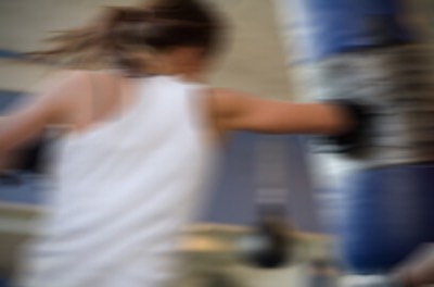 female heavy bag training Girl speedball training  robina gold coast